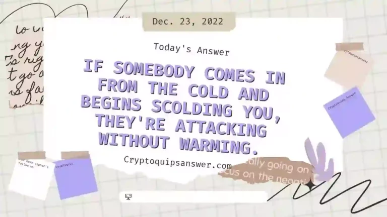 Cryptoquip Answer for 12/23/2022