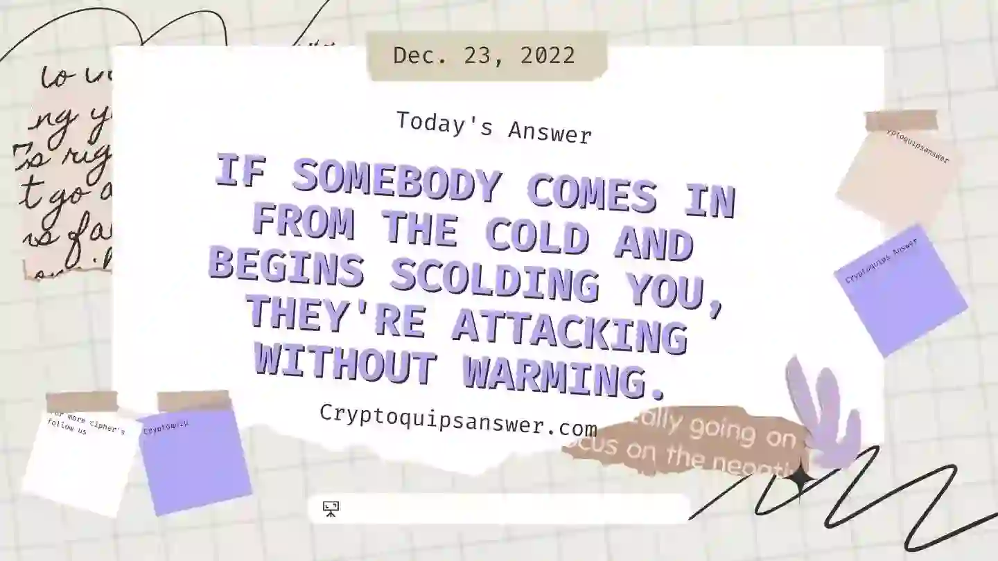 CRYPTOQUIP ANSWER DECMBER 23