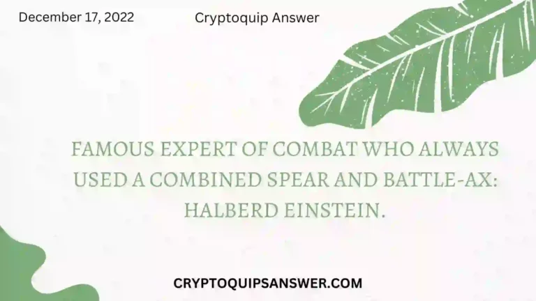 Cryptoquip Answer for 12/17/2022