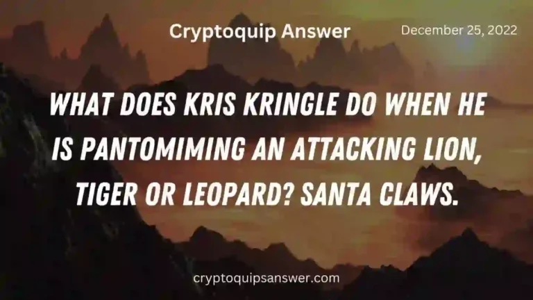 Cryptoquip Answer for 12/25/2022