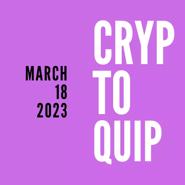 Cryptoquip For March 18, 2023