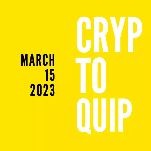 Cryptoquip Answer for 03/15/2023